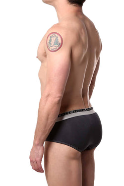 Male Basics Dark Grey Everyday Hip Brief thumbnail 2