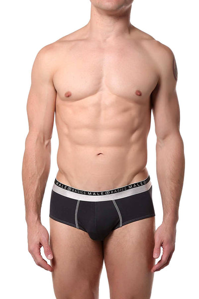 Male Basics Dark Grey Everyday Hip Brief