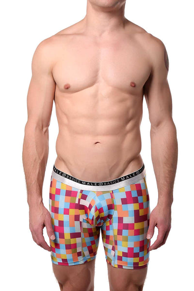 Male Basics Plum Pixels Hipster Boxer Brief