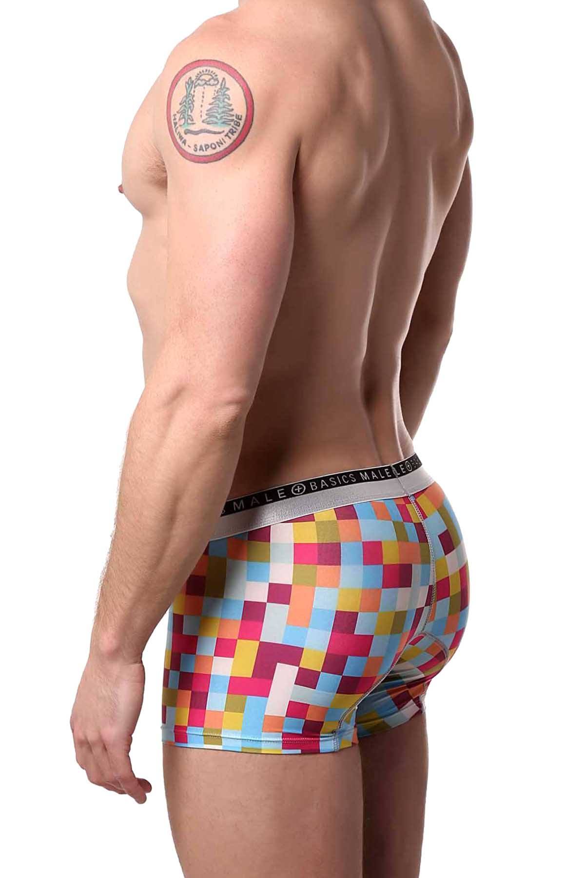 Male Basics Plum Pixels Hipster Trunk