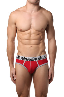 Male Basics Red Contrast Brief thumbnail 1