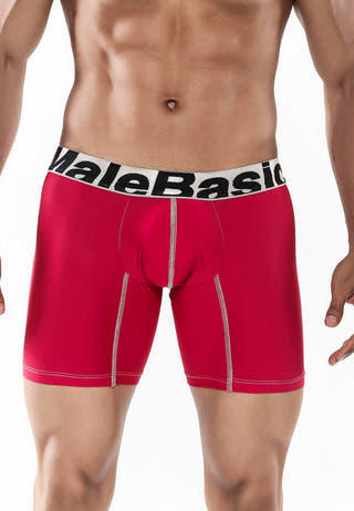 Male Basics Red Microfiber Boxer Brief