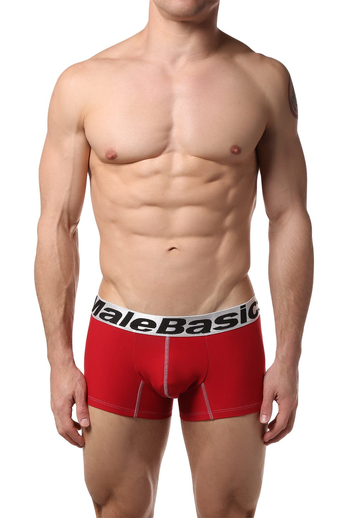 Male Basics Red Microfiber Trunk