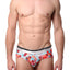 Male Basics Red Pixels Hipster Brief