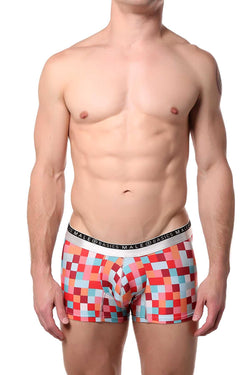 Male Basics Red Pixels Hipster Trunk thumbnail 3