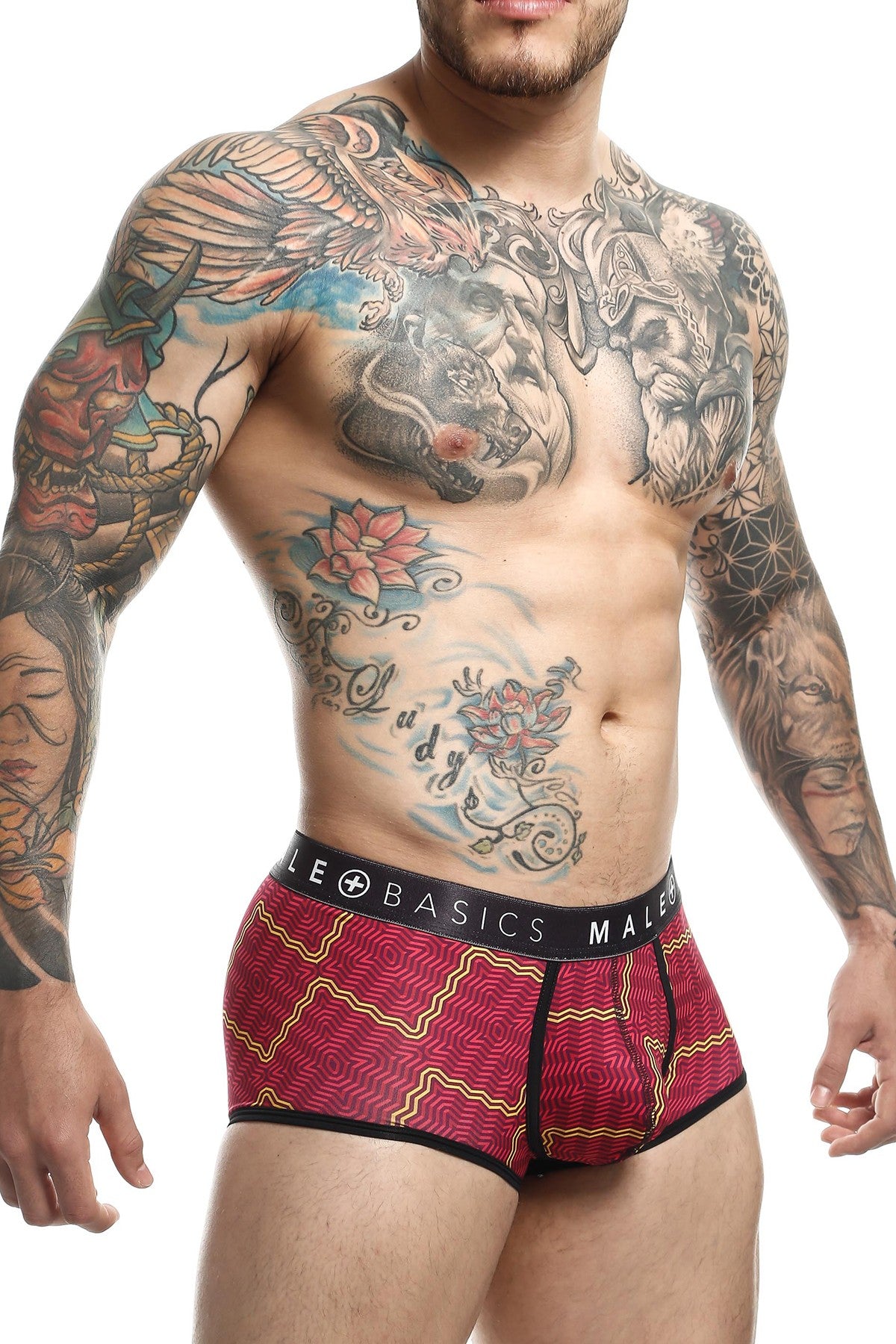 Male Basics Red Tweed Sexy Pouch Trunk