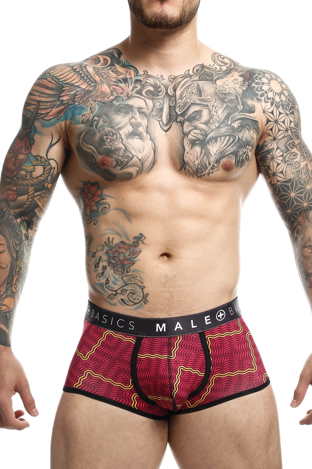 Male Basics Red Tweed Sexy Pouch Trunk