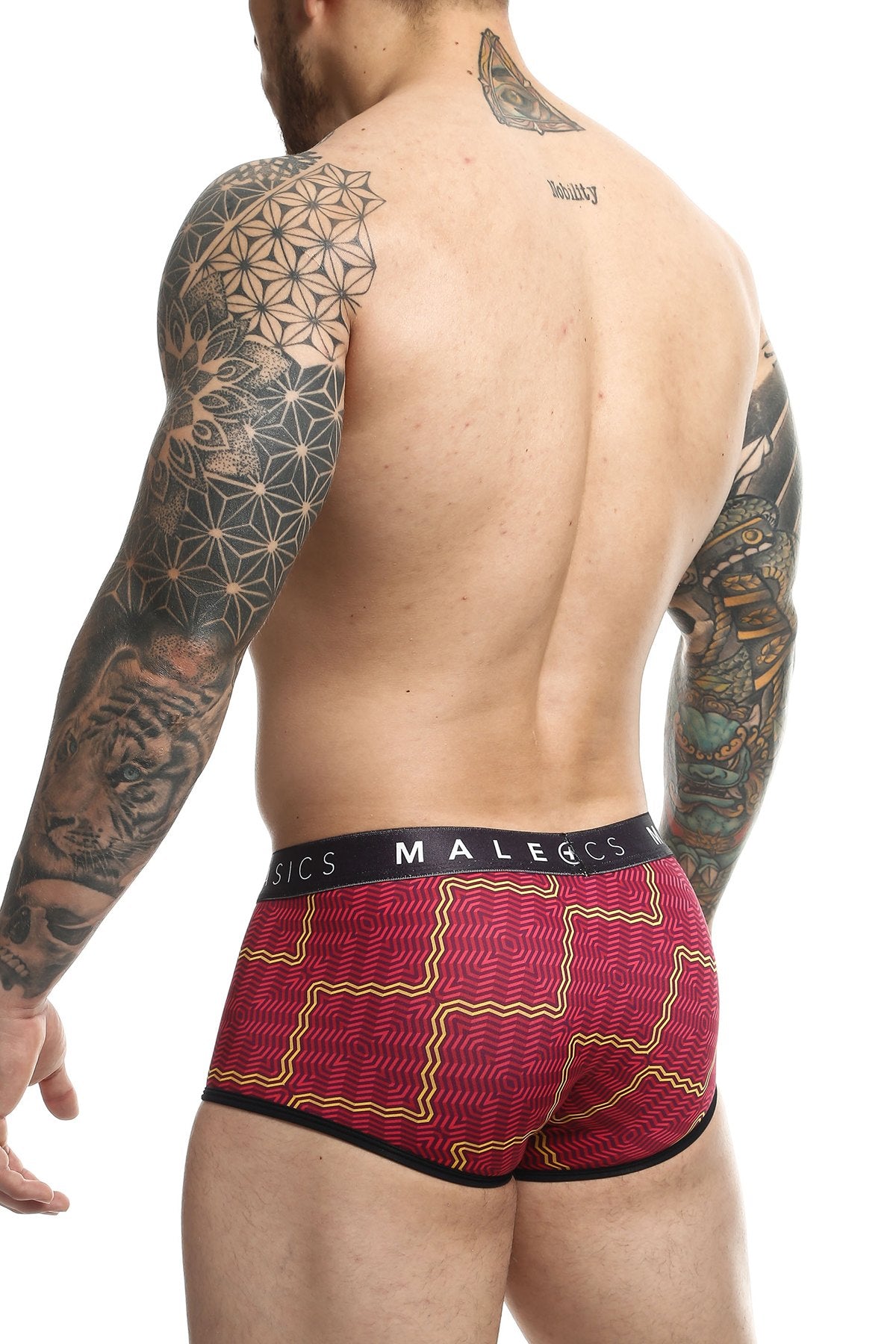 Male Basics Red Tweed Sexy Pouch Trunk
