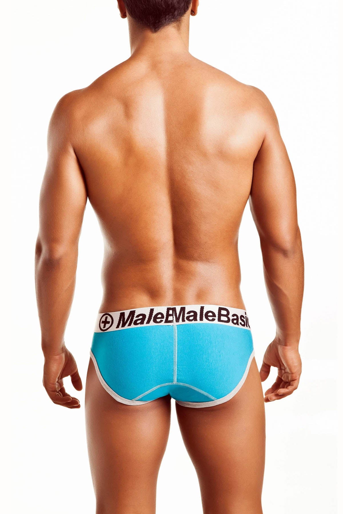 Male Basics Turquoise Contrast Brief
