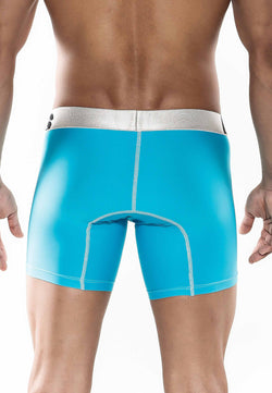 Male Basics Turquoise Microfiber Boxer Brief thumbnail 2