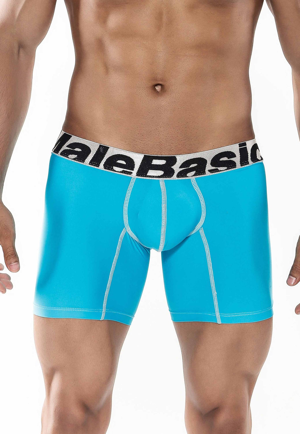 Male Basics Turquoise Microfiber Boxer Brief