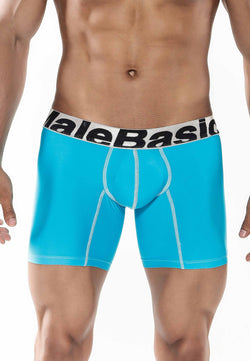 Male Basics Turquoise Microfiber Boxer Brief thumbnail 1