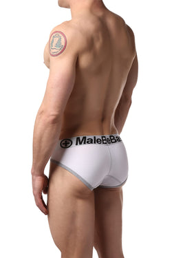 Male Basics White Contrast Brief thumbnail 2