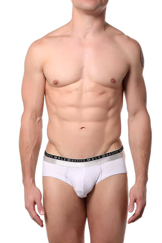 Male Basics White Everyday Hip Brief