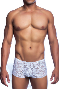 Male Basics White Lace Boy Short thumbnail 1