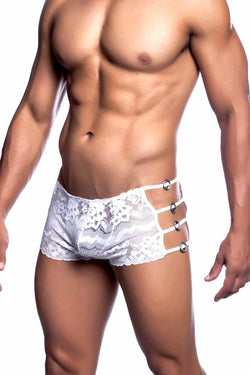 Male Basics White Lace Boyshort thumbnail 2