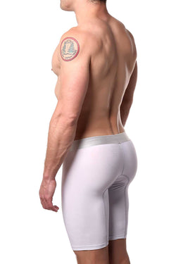 Male Basics White Microfiber Athletic Boxer Brief thumbnail 2