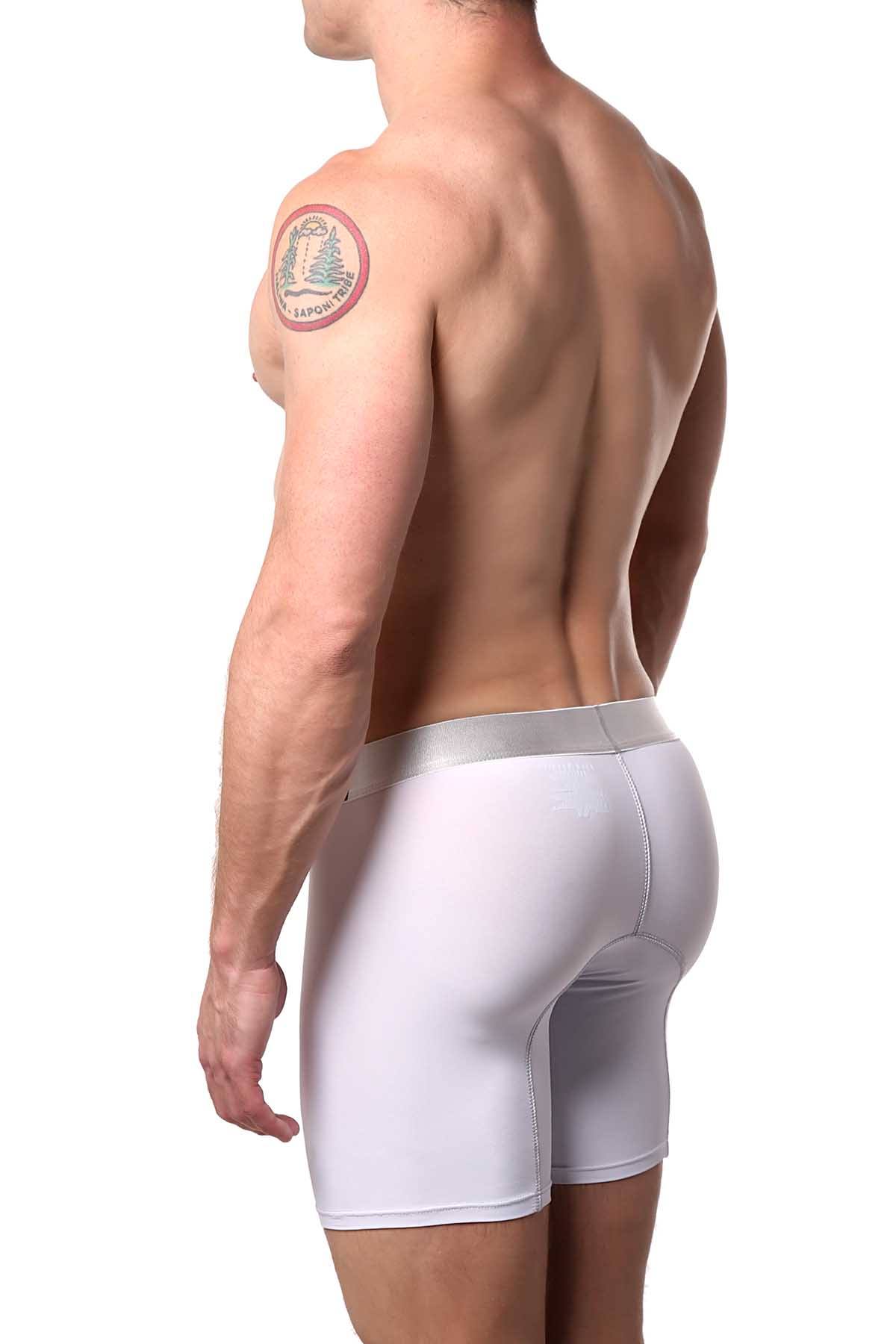 Male Basics White Microfiber Boxer Brief