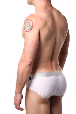 Male Basics White Microfiber Brief thumbnail 2