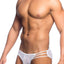 Male Basics White Side Way Mesh Bikini