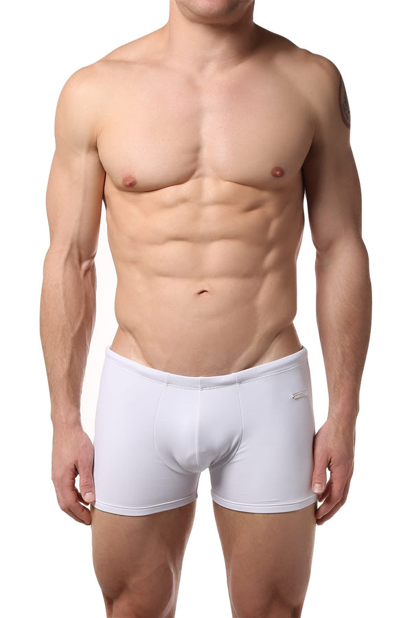 Male Basics White Swim Trunk