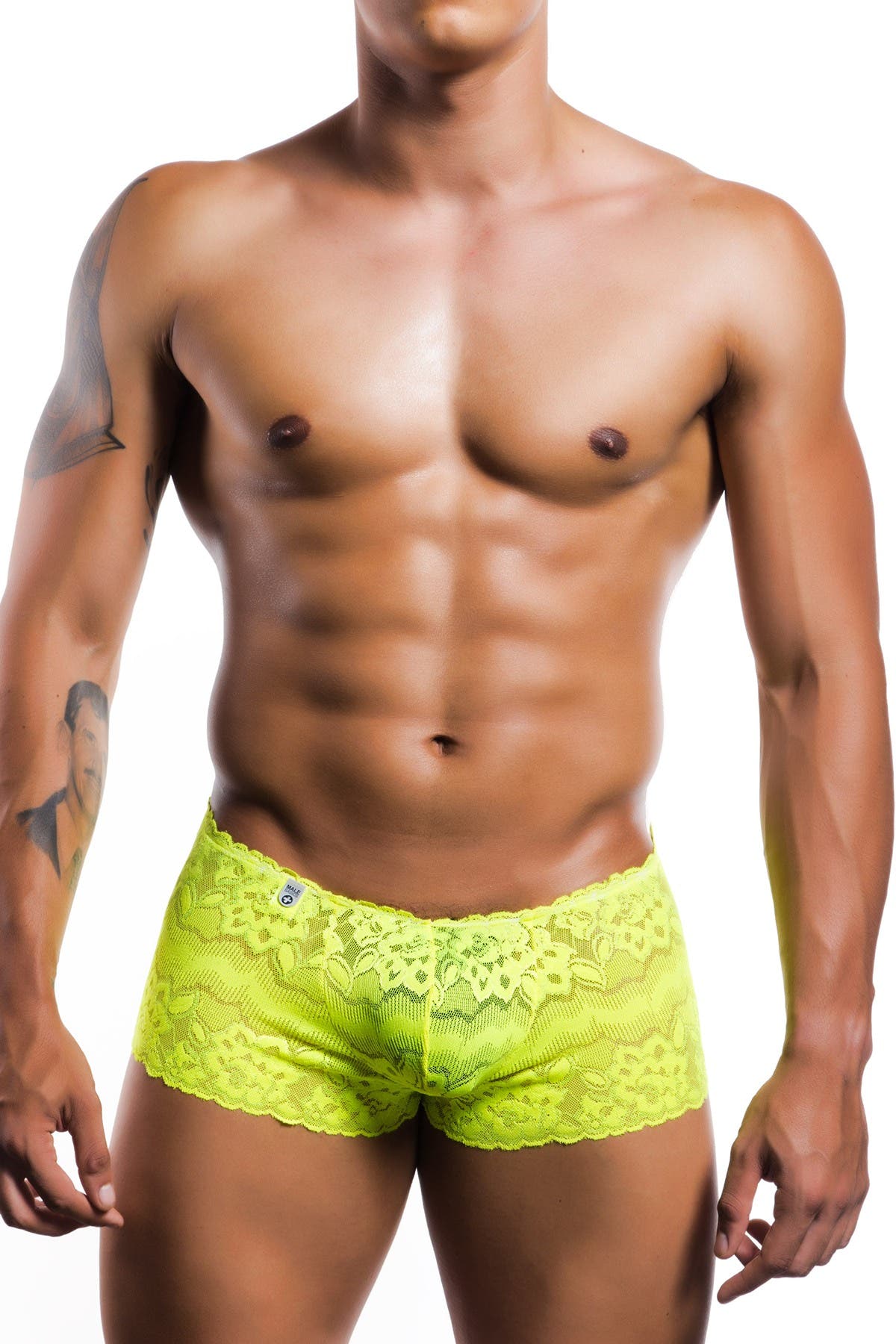 Male Basics Yellow Lace Boy Short