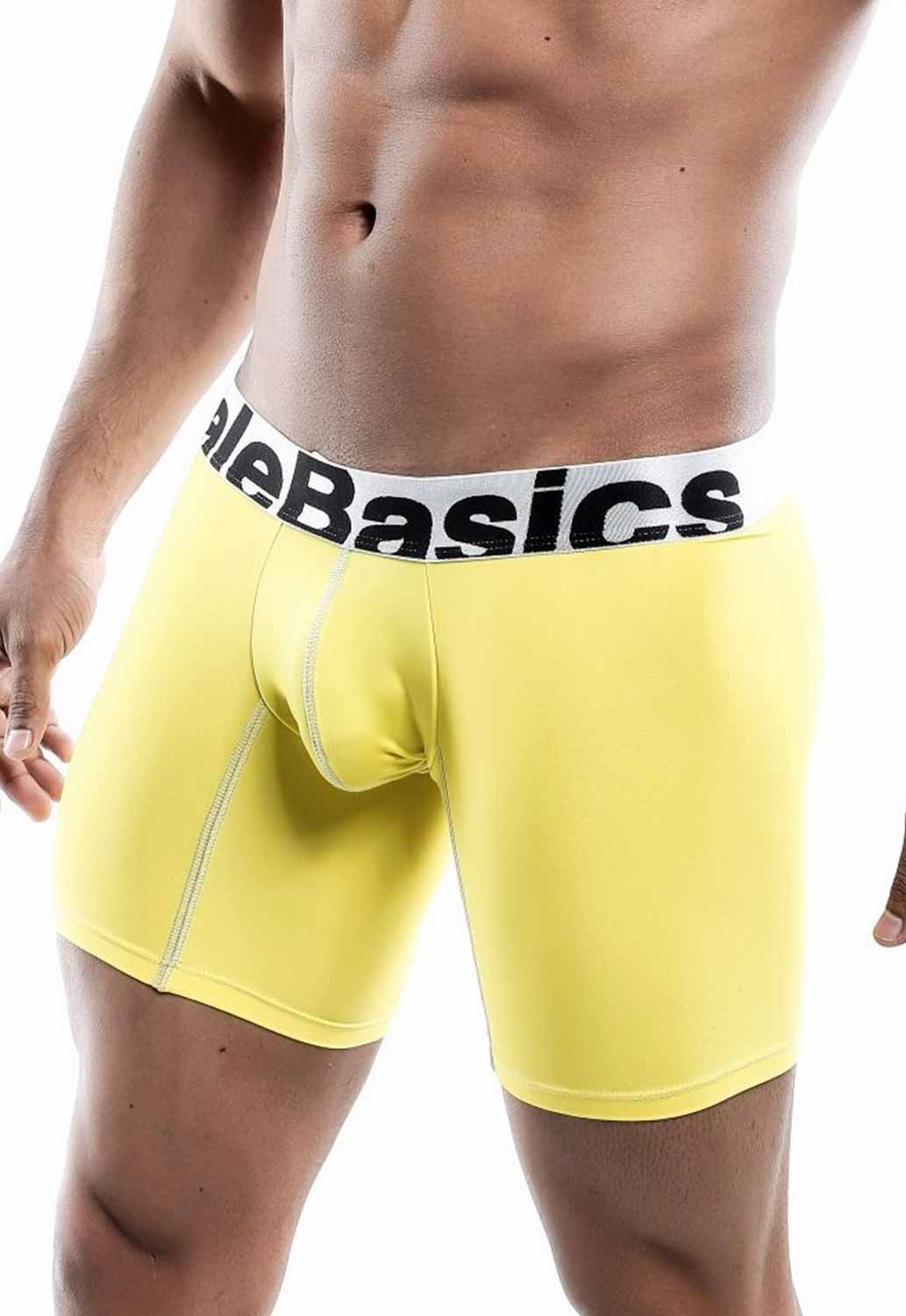 Male Basics Yellow Microfiber Boxer Brief