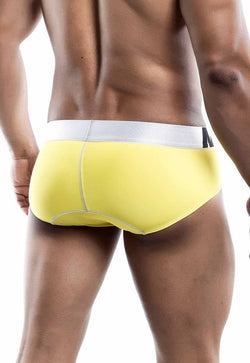 Male Basics Yellow Microfiber Brief thumbnail 2