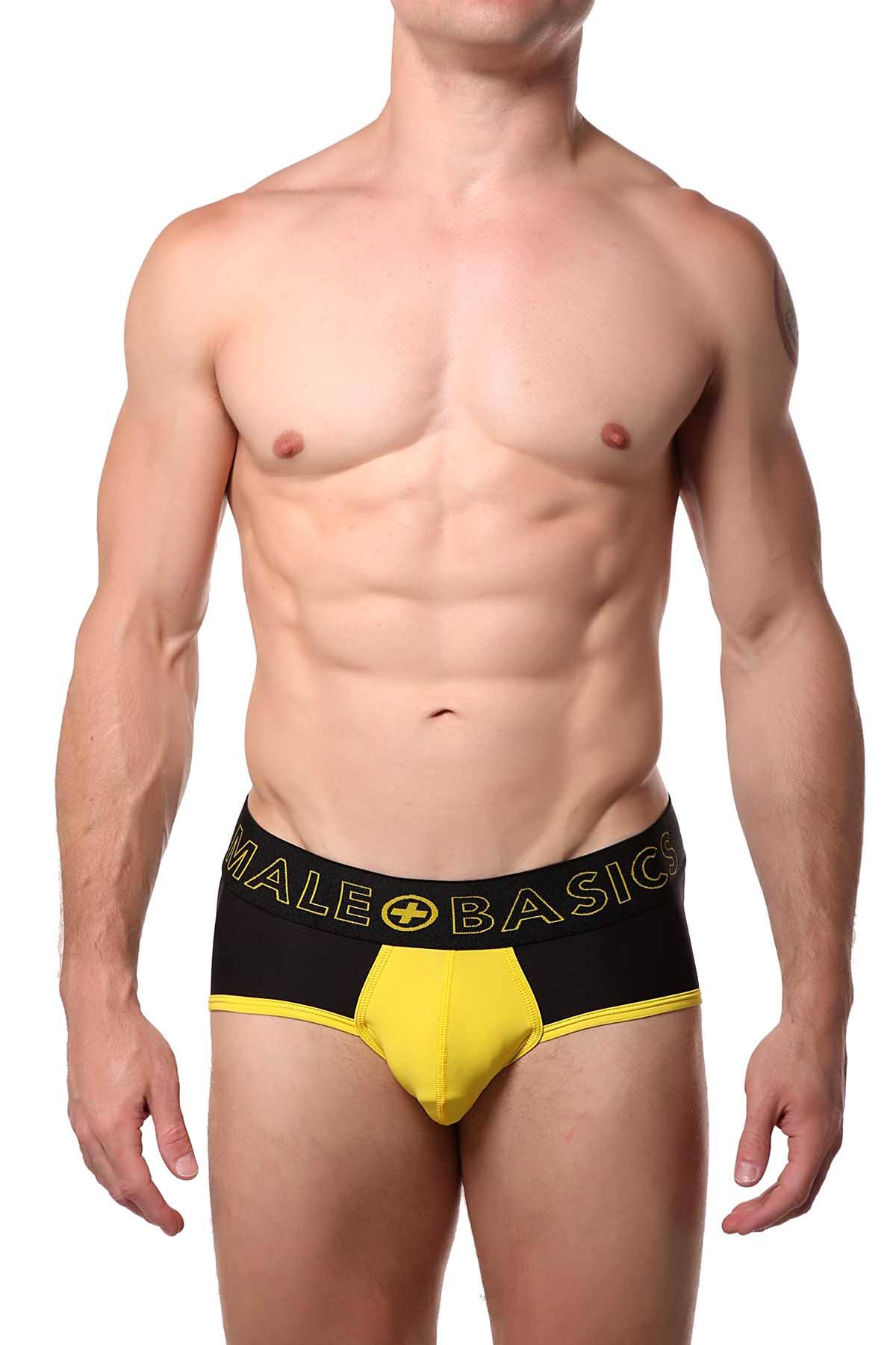 Male Basics Yellow Neon Brief