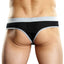Male Power Black Athletic-Mesh Sport Thong