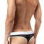 Male Power Black Athletic-Mesh Sport Thong