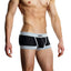 Male Power Black Athletic-Mesh Sport Trunk