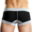 Male Power Black Athletic-Mesh Sport Trunk