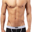 Male Power Black Athletic-Mesh Sport Trunk