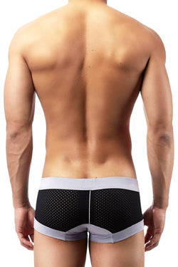 Male Power Black Athletic-Mesh Sport Trunk thumbnail 2