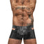 Male Power Black Checked Mate Cutout Boxer Brief