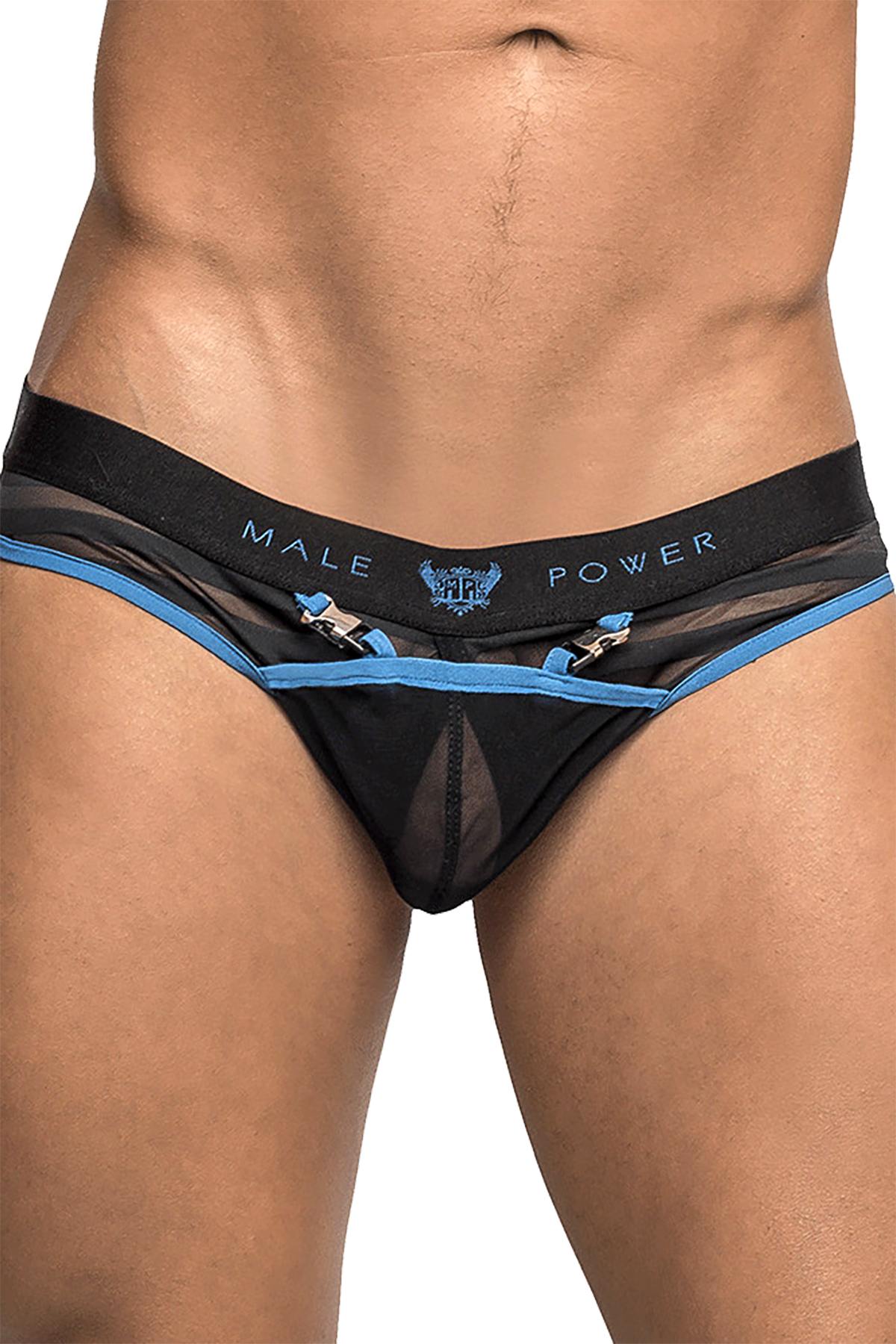 Male Power Black Clip-Tease Moonshine Jock-Brief