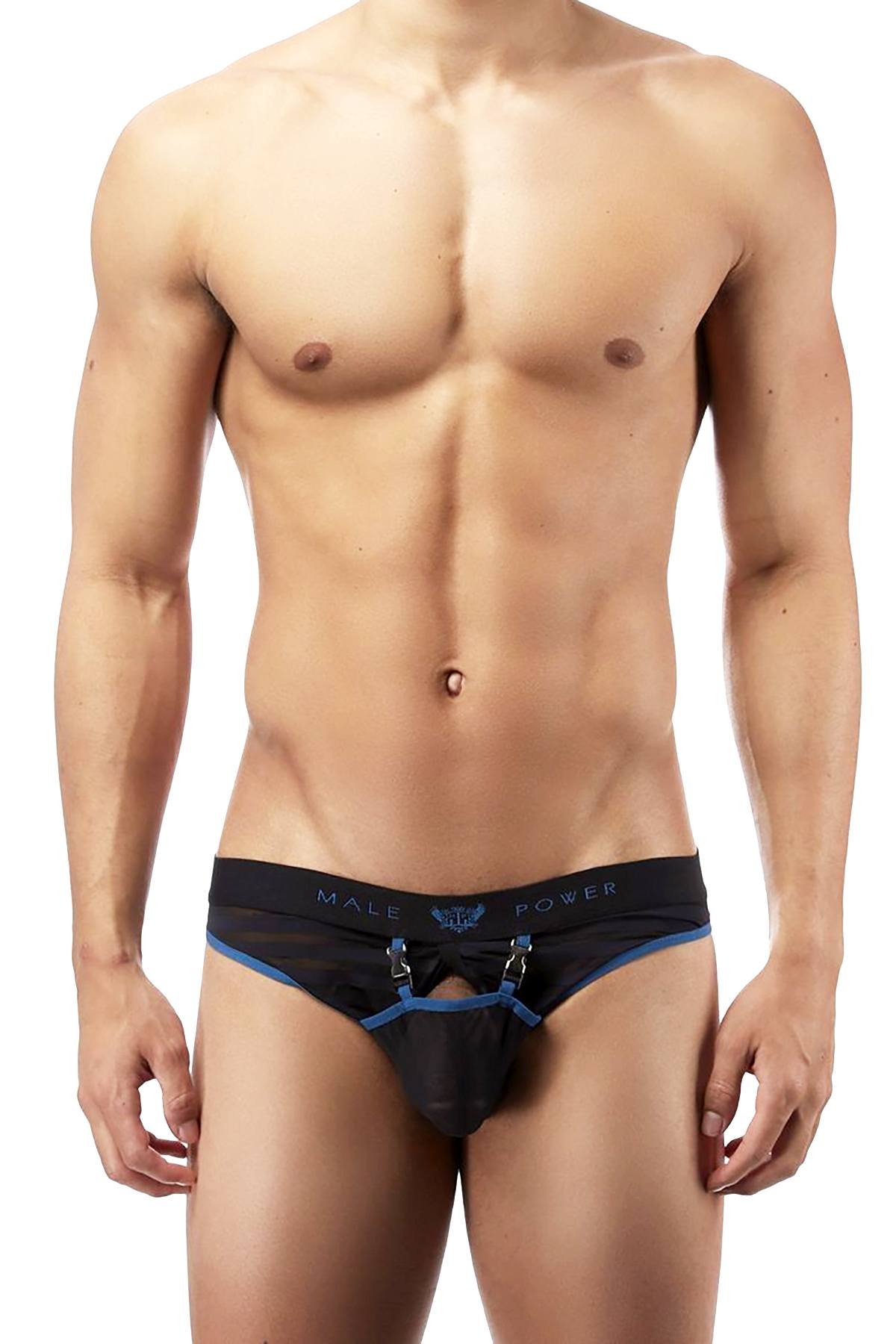 Male Power Black Clip-Tease Moonshine Jock-Brief