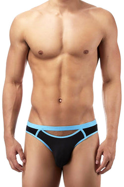 Male Power Black Cutting-Edge Cut-Out Bikini Brief thumbnail 1
