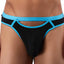 Male Power Black Cutting-Edge Cut-Out Thong