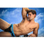 Male Power Black Cutting-Edge Cut-Out Thong