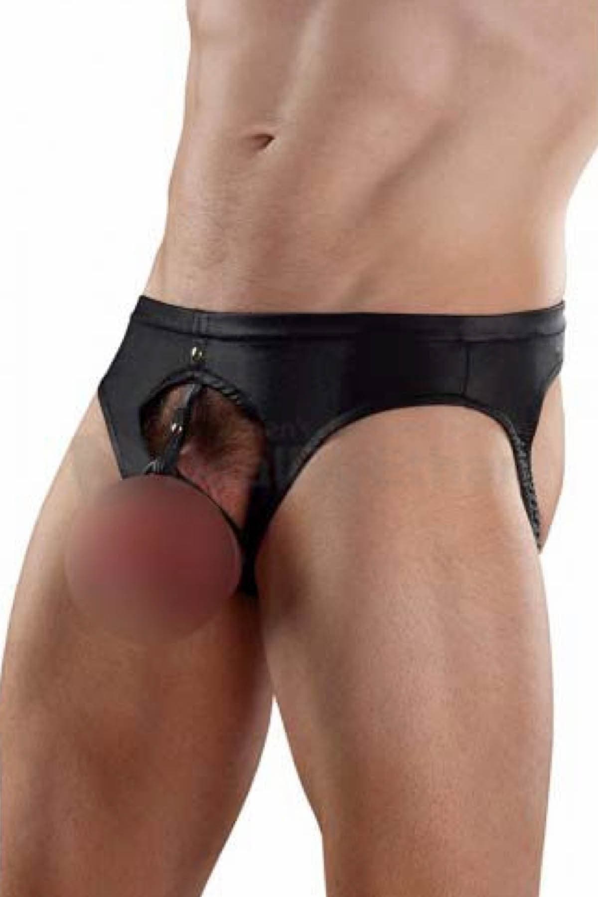 Male Power Black Double-Ring Jockstrap