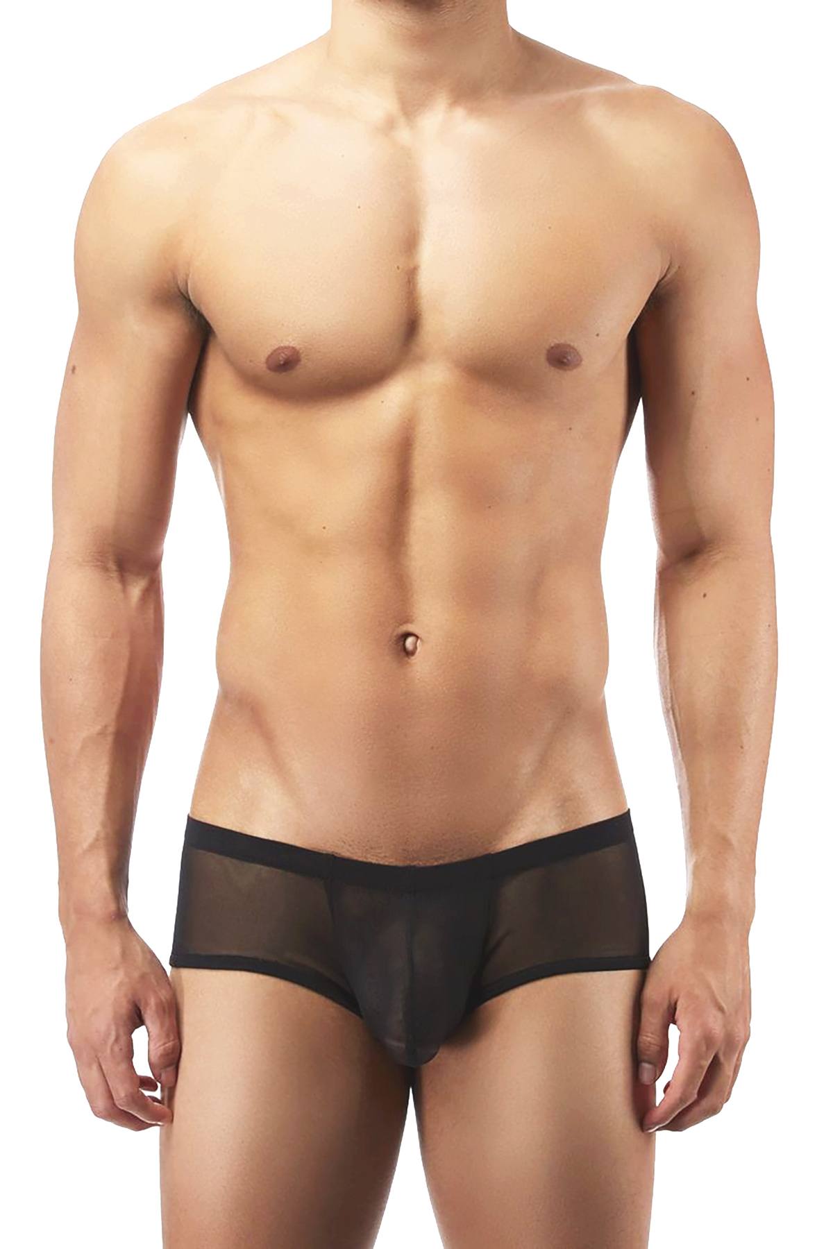 Male Power Black Euro-Male Mesh Mini-Pouch Trunk