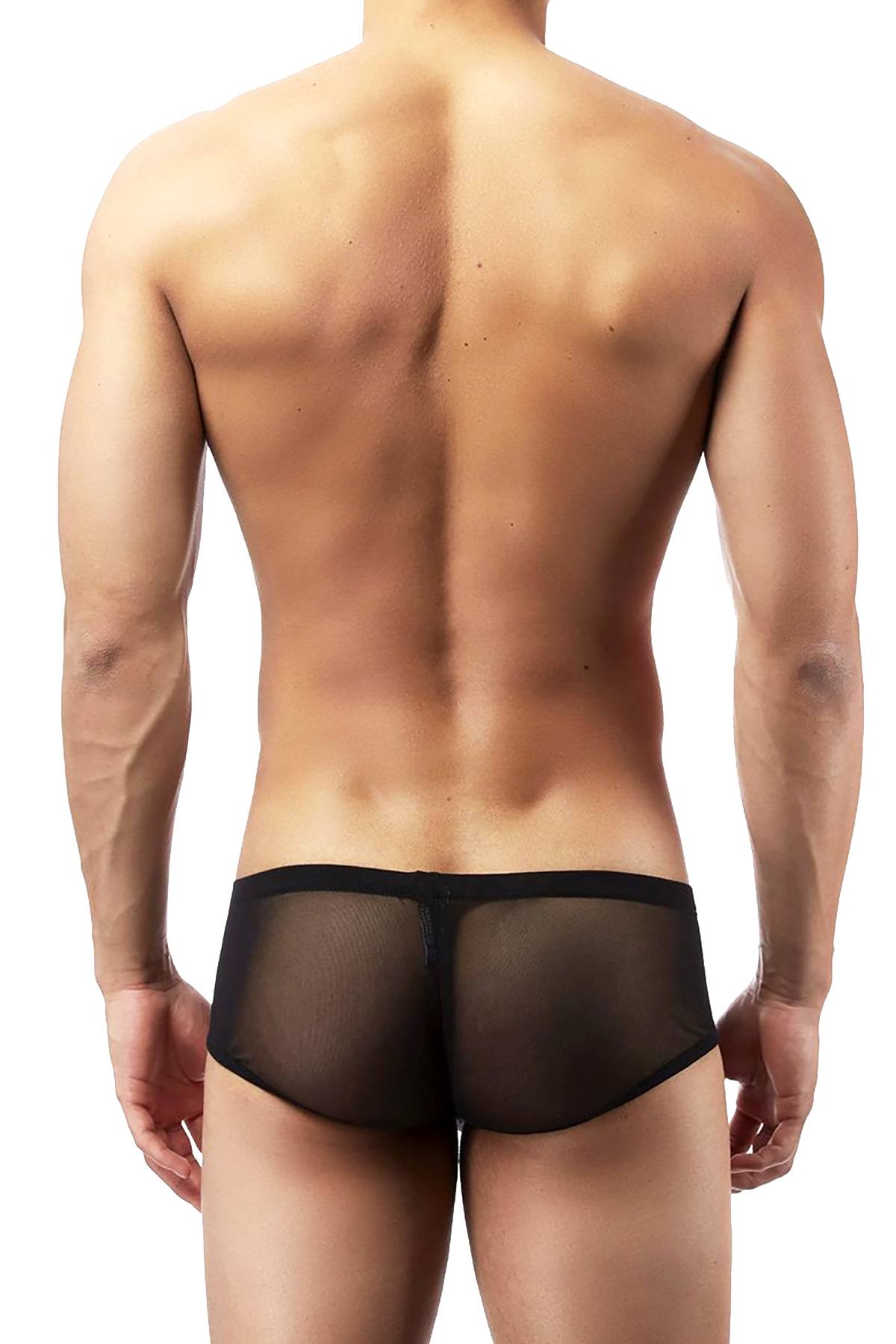 Male Power Black Euro-Male Mesh Mini-Pouch Trunk