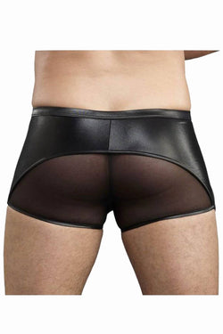 Male Power Black Extreme Birdcage Sheer-Panel Short thumbnail 3