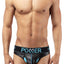 Male Power Black Lazer Mesh Thong