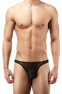 Male Power Black Stretch-Net Bong Thong thumbnail 1