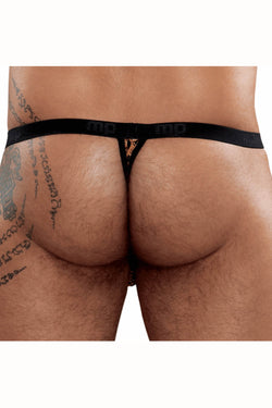 Male Power Black/Tan Animal Burnout Thong thumbnail 3