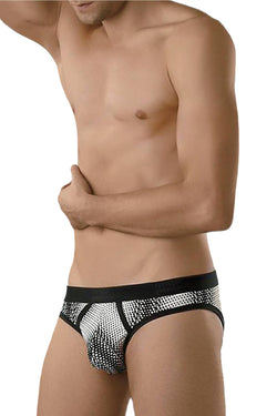 Male Power Black/White Geometric-Dot Jock-Brief thumbnail 1