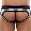 Male Power Black/White Geometric-Dot Jock-Brief